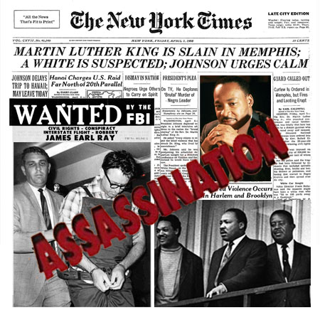 MLK Assassinated | APR 4, 1968<p>