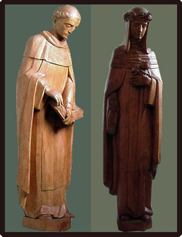 St. Joseph and the Virgin Mary Statues Restored