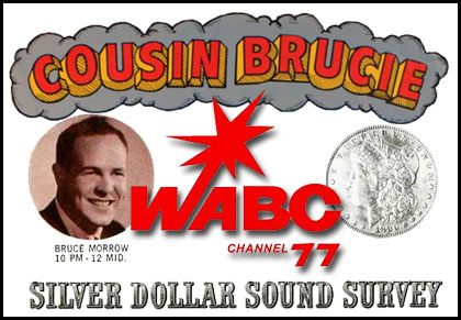 Collage of Cousin Brucie of WABC Radio 77 in New York City