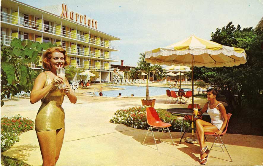 Marriott Motor Hotel at Key Bridge<br>about 1965 <i>image found online</i>