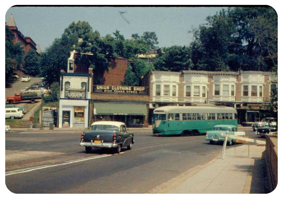 Streetcar From Georgetown going to Rosslyn Circle<br>Looked like this when I rode in the late 50s <i>image found online</i>