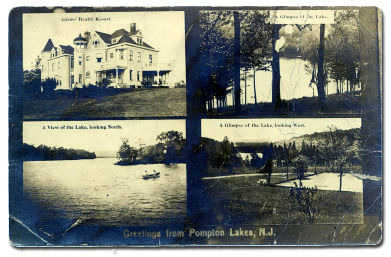 Pompton Post Card - 4-Views In One